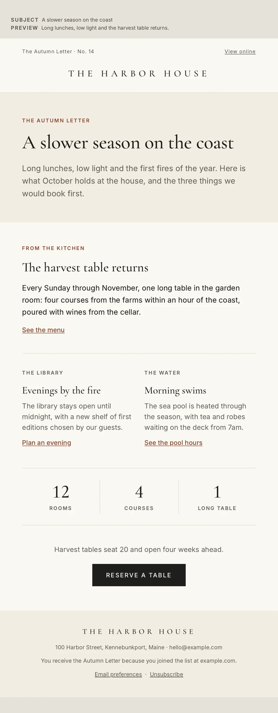 Visual Email 600 template